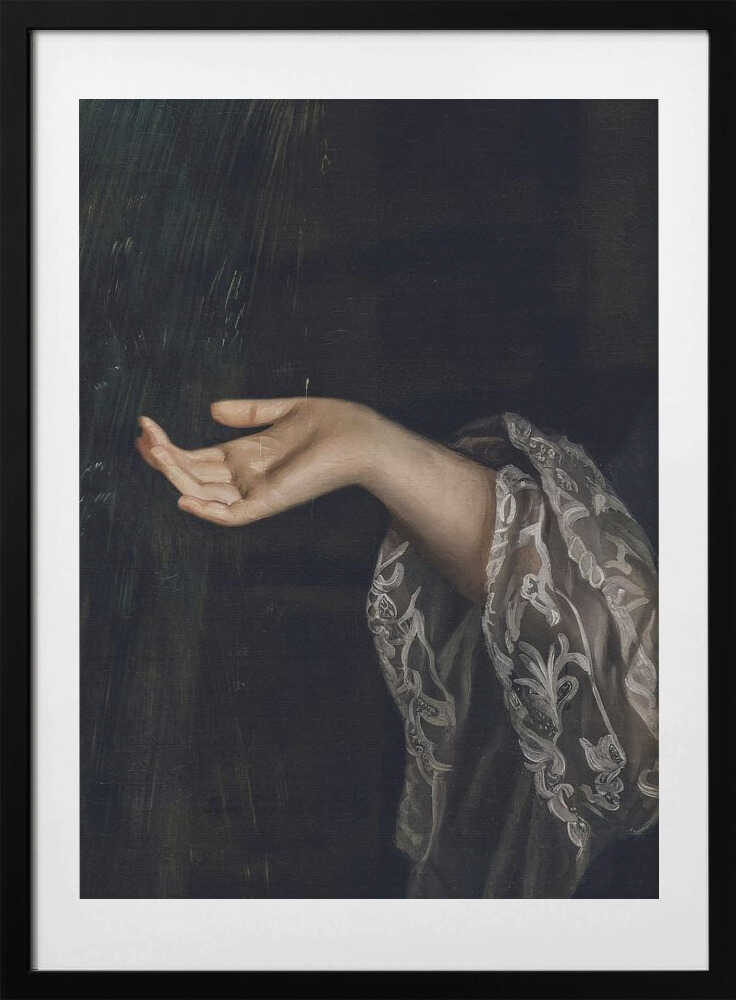 Detail Of Woman / Oil Painting - Art Print by The Art Concept