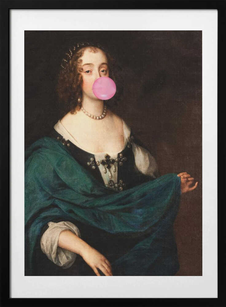 Renaissance Bubble Gum / Altered Art - Art Print by The Art Concept