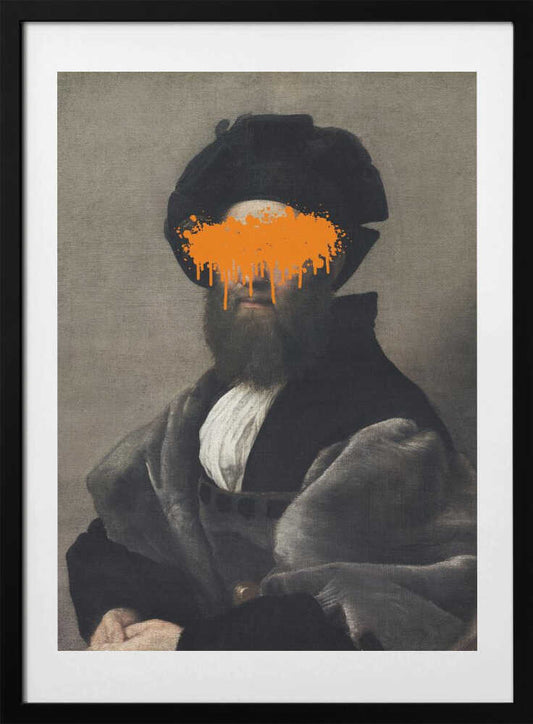 Orange Vandal Splash - Art Print by The Art Concept