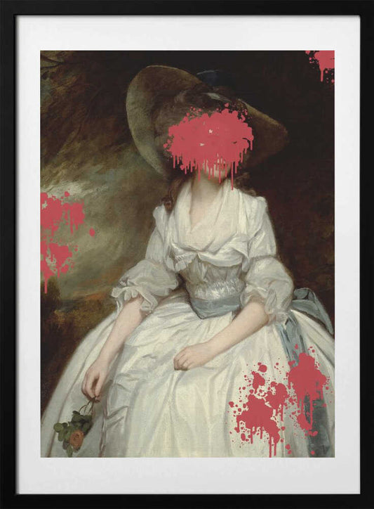 Renaissance Red Splash - Altered Art - Art Print by The Art Concept