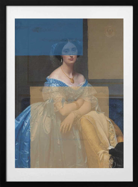 Baroque Portrait Contemporary Collage - Art Print by The Art Concept