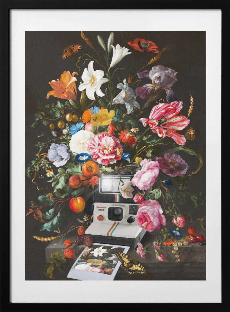 Floral Instant Photo - Art Print by Dikhotomy
