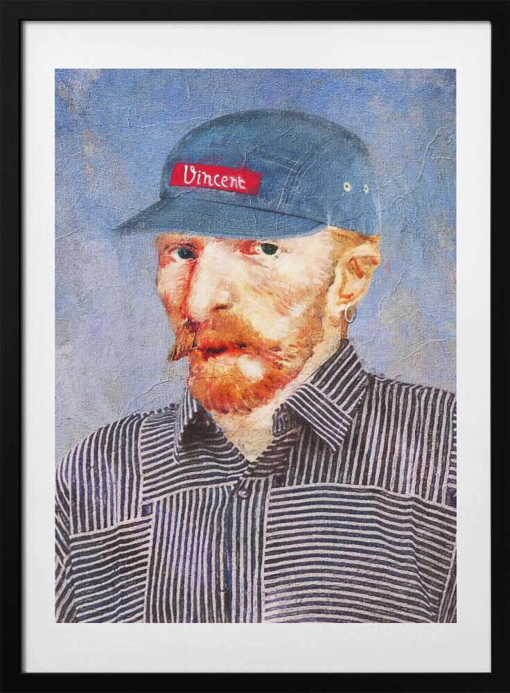 Hipster Vincent - Art Print by Dikhotomy