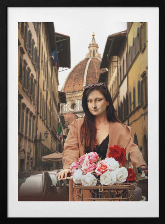 Mona On Florence - Art Print by Dikhotomy