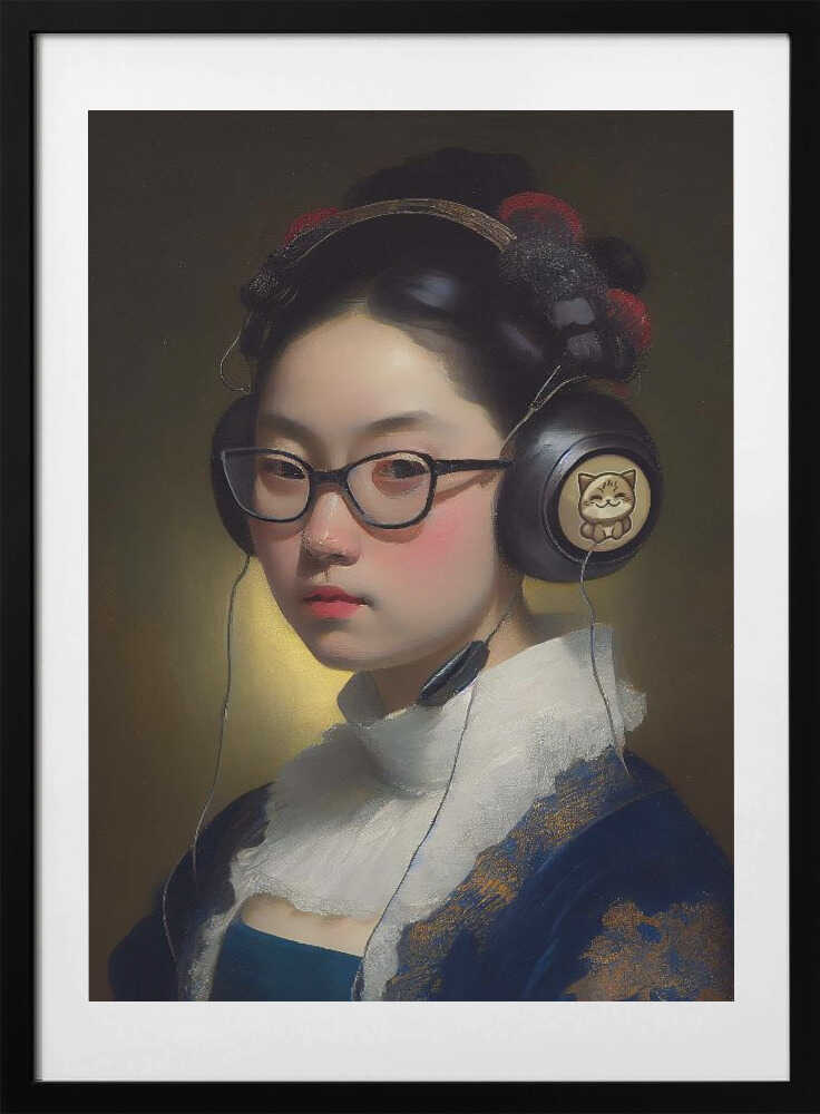 Otaku Girl - Art Print by Dikhotomy