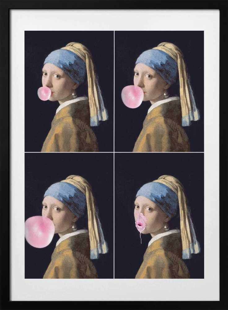 Pearl Gum Explosion - Art Print by Dikhotomy