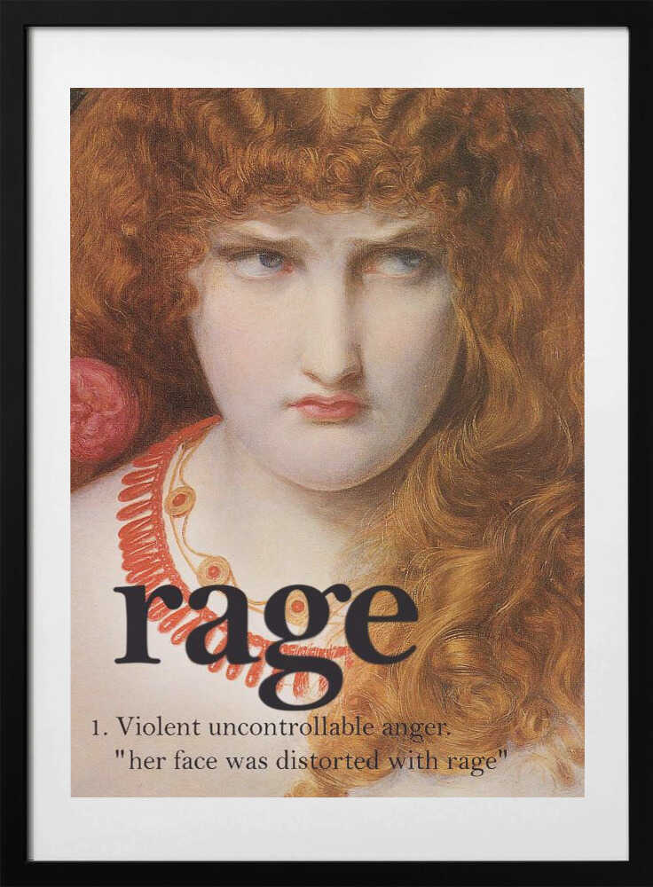 Rage Girl - Art Print by Dikhotomy