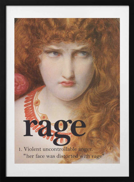 Rage Girl - Art Print by Dikhotomy