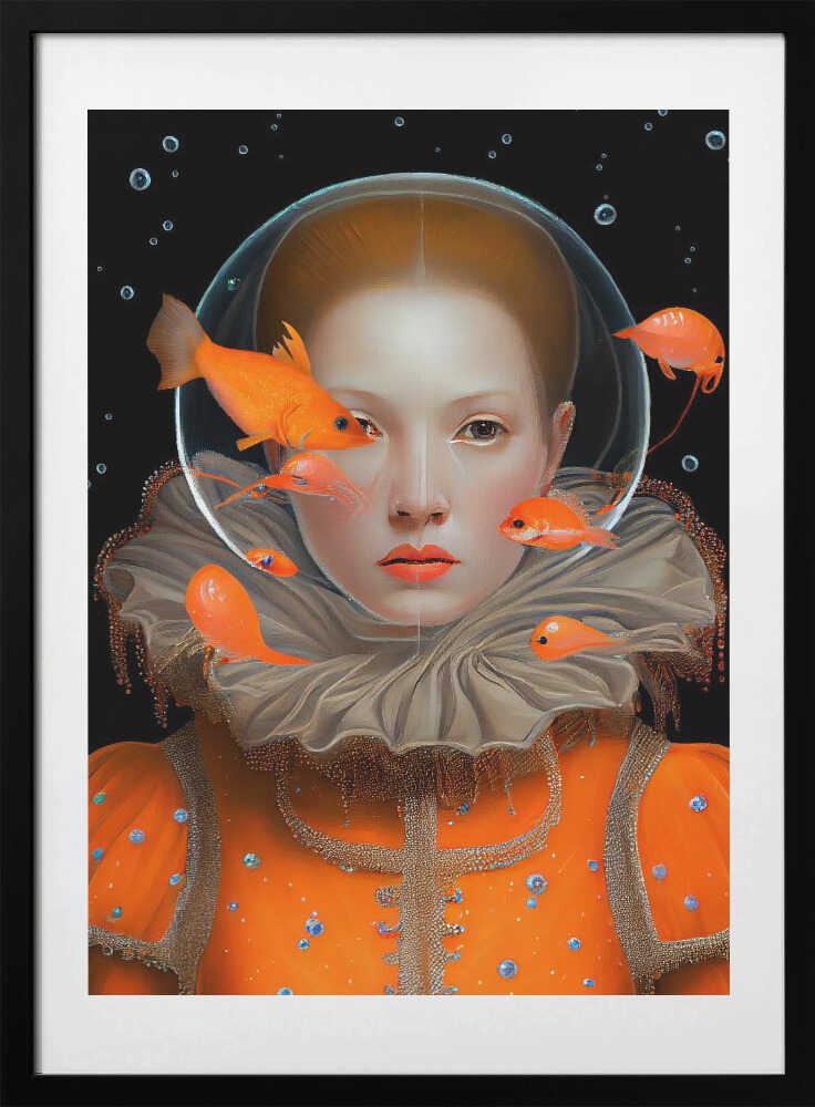 The Princess of Deep Sea - Art Print by Dikhotomy