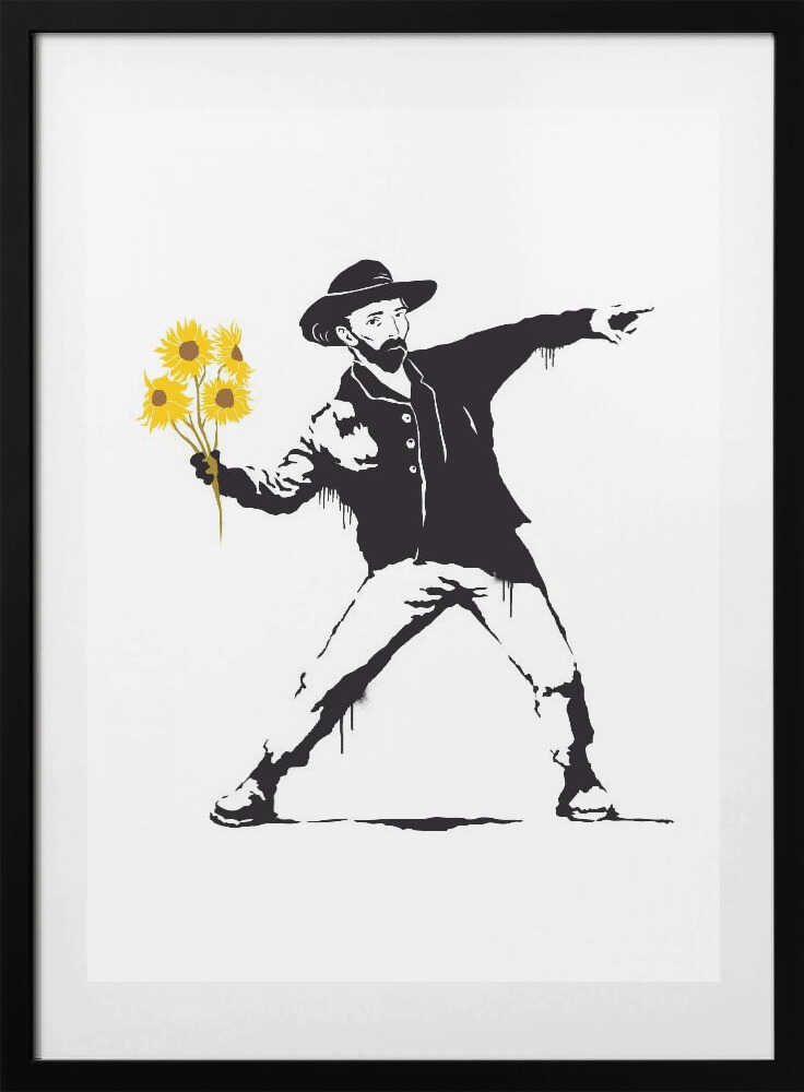 Vincent Sunflowers - Art Print by Dikhotomy