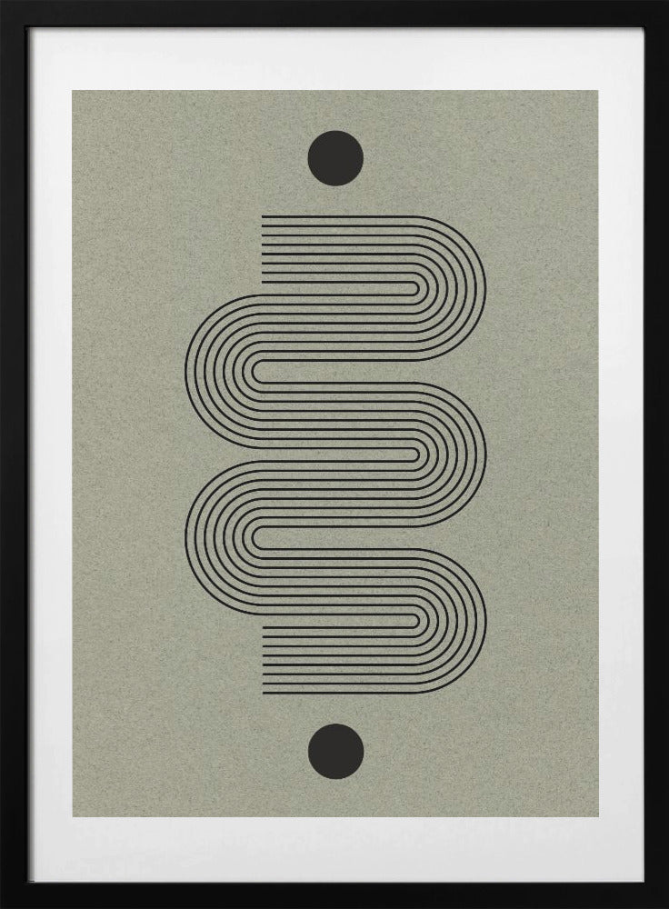 Curved Symmetry Path - Art Print by THE MIUUS STUDIO