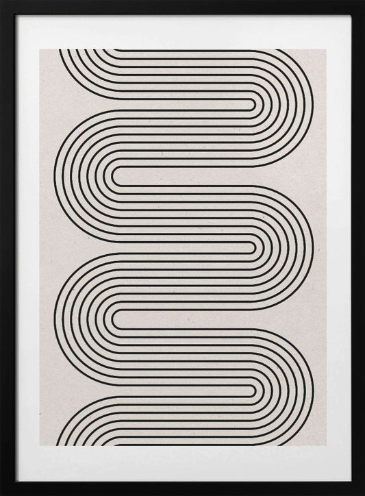 Curved Lines Symphony - Art Print by THE MIUUS STUDIO
