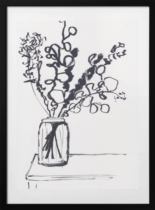 Black and White Still Life Small - Art Print by Christine Lindstrom