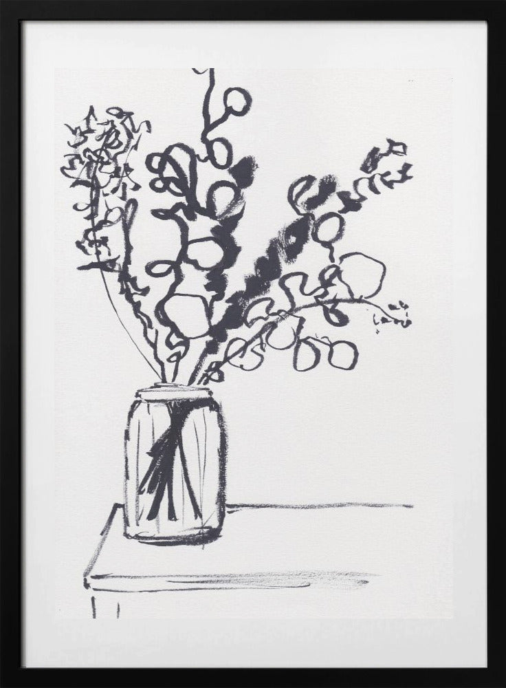 Black and White Still Life - Art Print by Christine Lindstrom