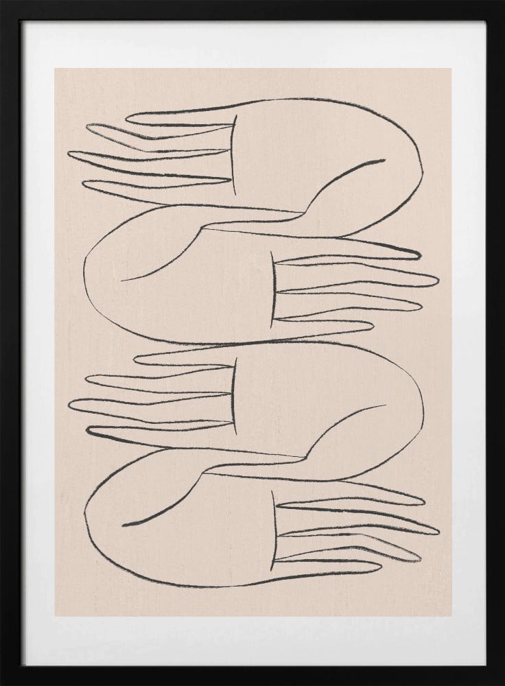 Helping Hands - Art Print by Kit Agar