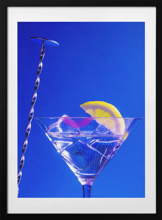 Lemon Twist Martini - Art Print by Julia Ramiro