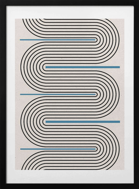 Curved Lines Symphony - Art Print by THE MIUUS STUDIO