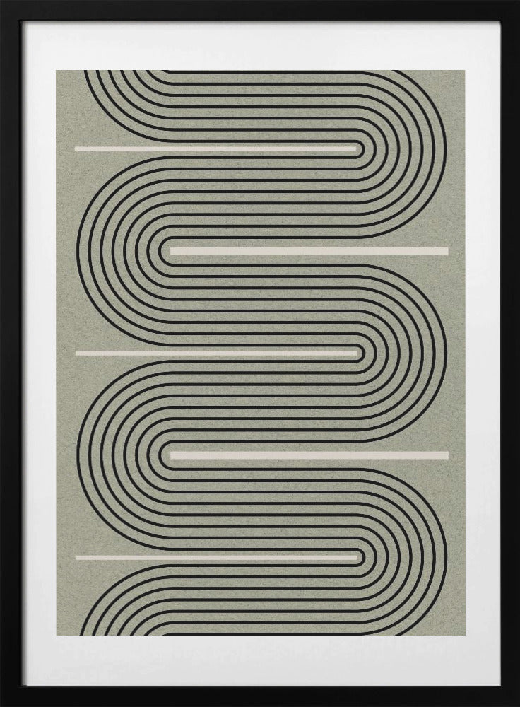 Curved Pathways - Art Print by THE MIUUS STUDIO