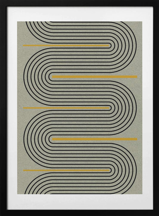 Curved Pathways - Art Print by THE MIUUS STUDIO