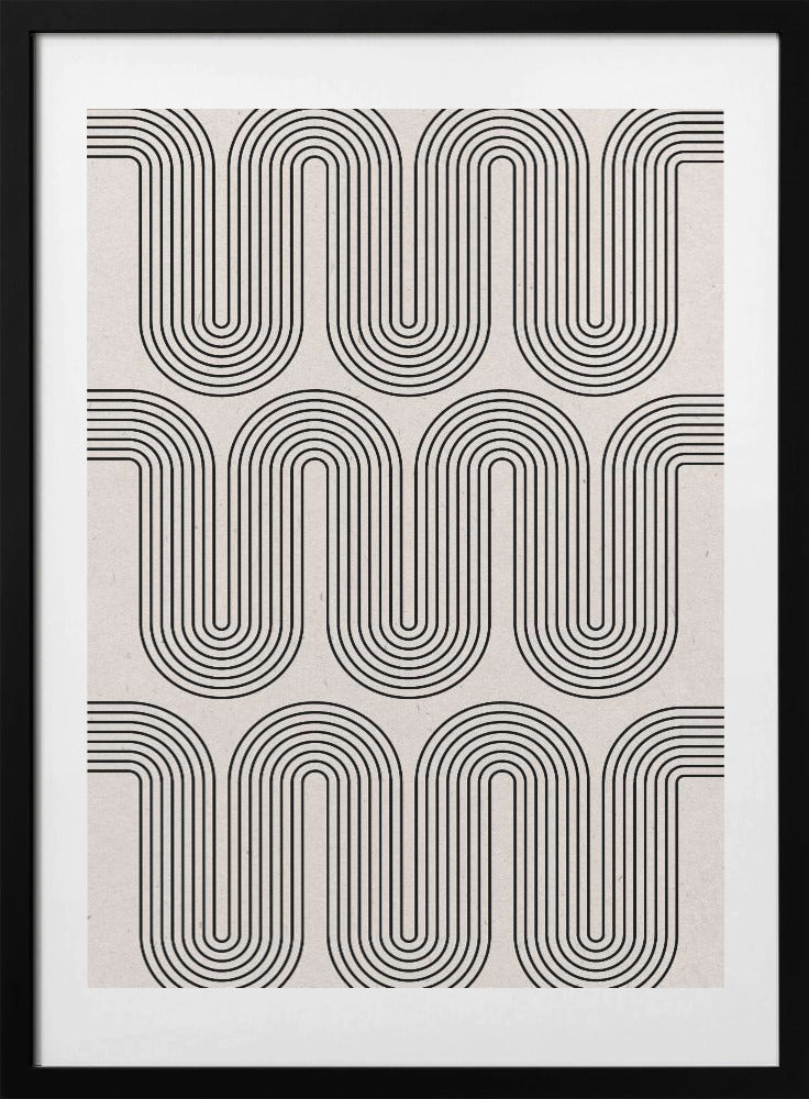 Retro Waves - Art Print by THE MIUUS STUDIO