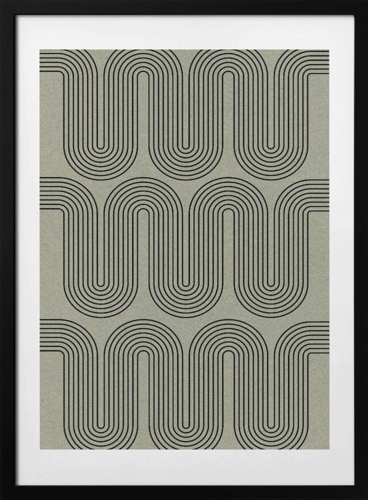 Curved Echoes - Art Print by THE MIUUS STUDIO