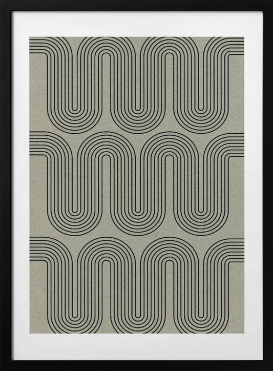 Curved Echoes - Art Print by THE MIUUS STUDIO