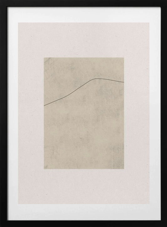 Line on Whispered Beige - Art Print by THE MIUUS STUDIO