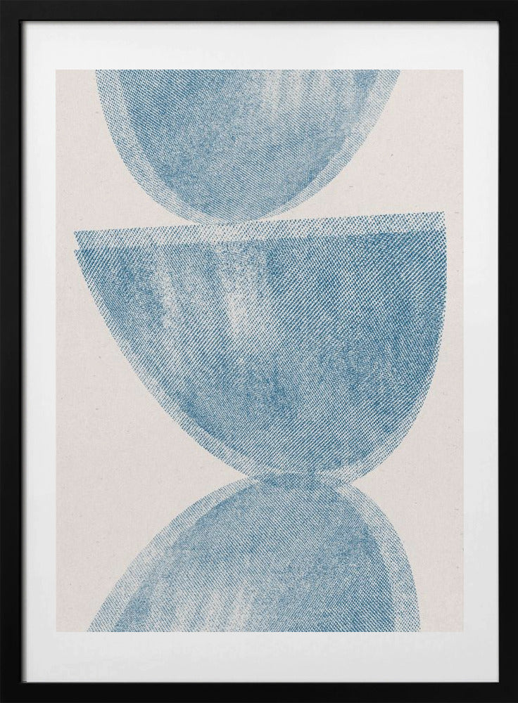 Blue Sphere Balance - Art Print by THE MIUUS STUDIO