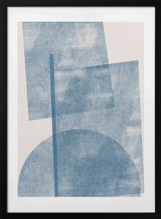 Azure Geometrics - Art Print by THE MIUUS STUDIO