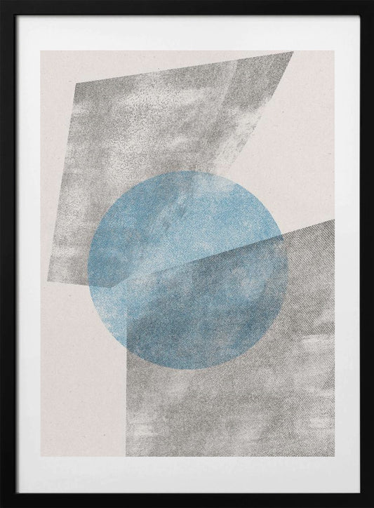 Blue Geometric Modern Object - Art Print by THE MIUUS STUDIO