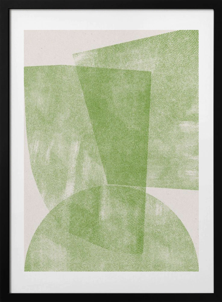 Green Geometric Flow - Art Print by THE MIUUS STUDIO