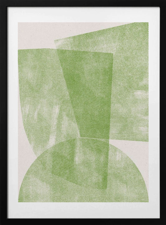 Green Geometric Flow - Art Print by THE MIUUS STUDIO