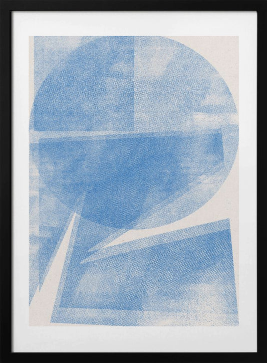 Azure Geometry - Art Print by THE MIUUS STUDIO