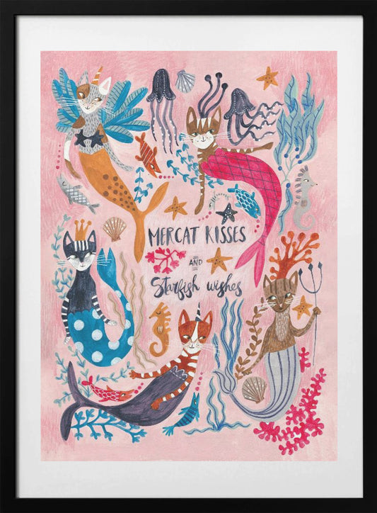 Mercats &amp; Caticorns - Art Print by Caroline Bonne Müller