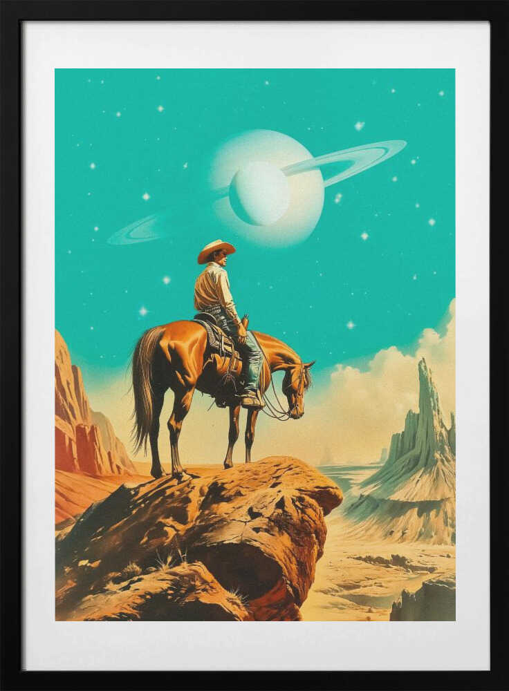 A Western Astronaut - Art Print by Taudalpoi