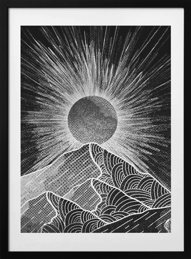 The Sunburst Peak - Art Print by Stephen Wade