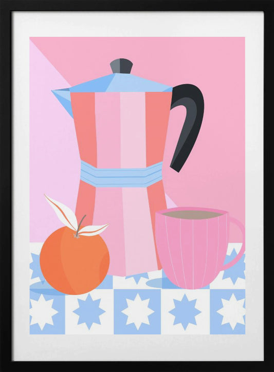 Still Life with Moka Pot - Art Print by Melissa Donne