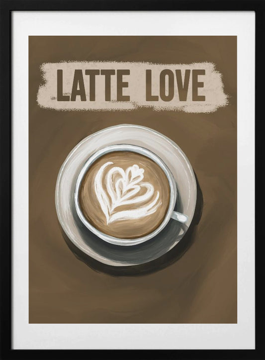 Latte Love - Art Print by EMELIEmaria