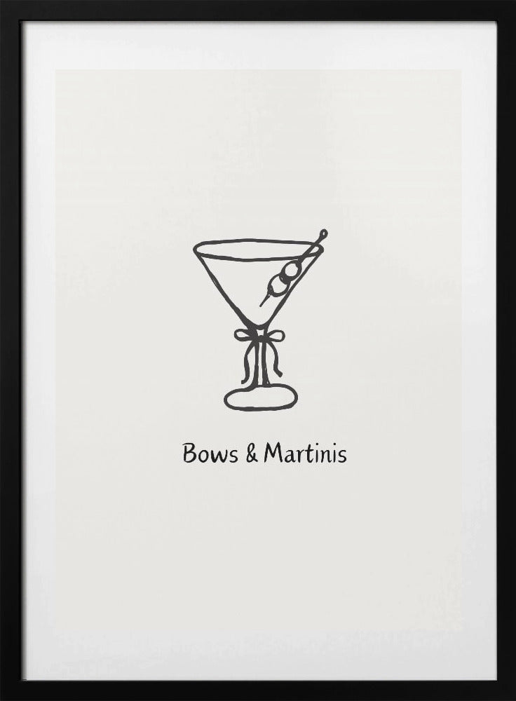 Bows & Martinis - Art Print by ART of living