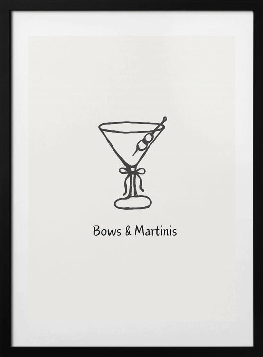 Bows & Martinis - Art Print by ART of living