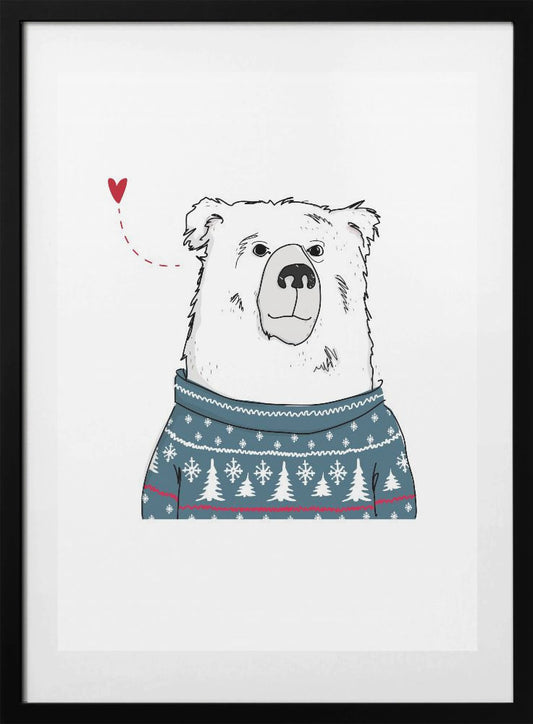 Winter Bear - Art Print by Christina Heitmann
