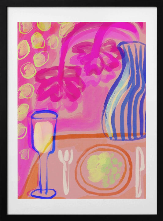Vibrant Table Scene - Art Print by Treechild
