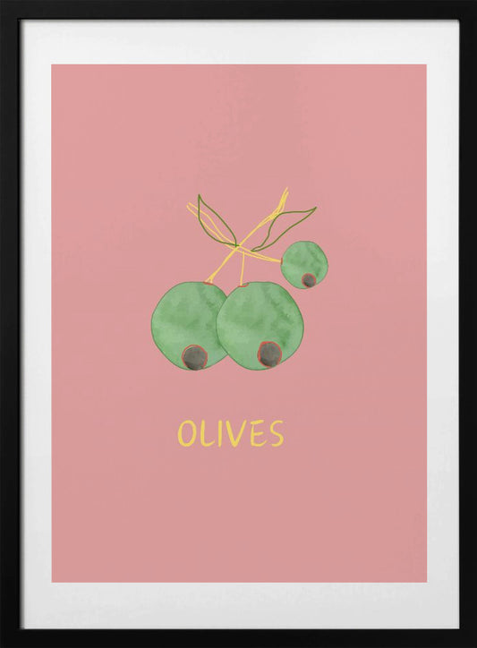 Olives in Pink - Art Print by ART of living