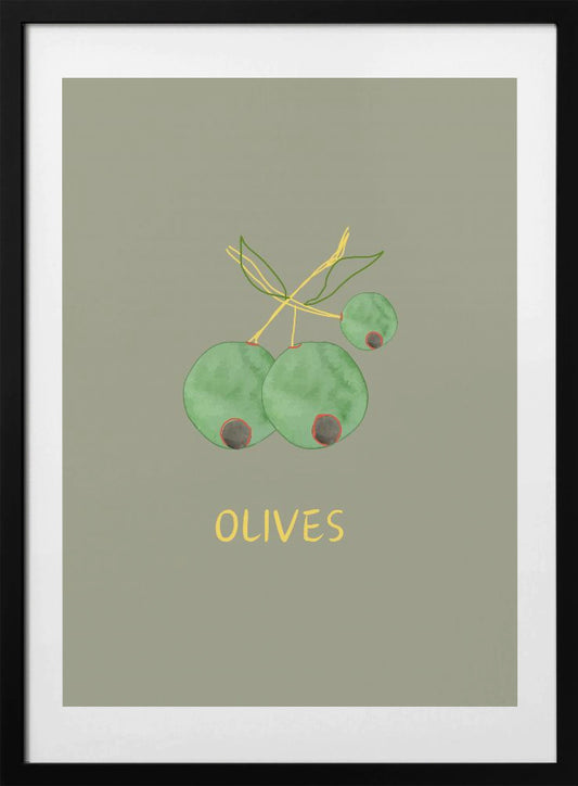 Olives in Green - Art Print by ART of living