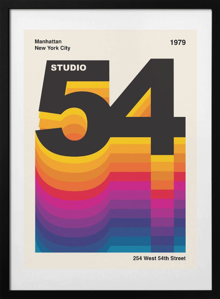 Studio 54 Retro Design - Art Print by Retrodrome