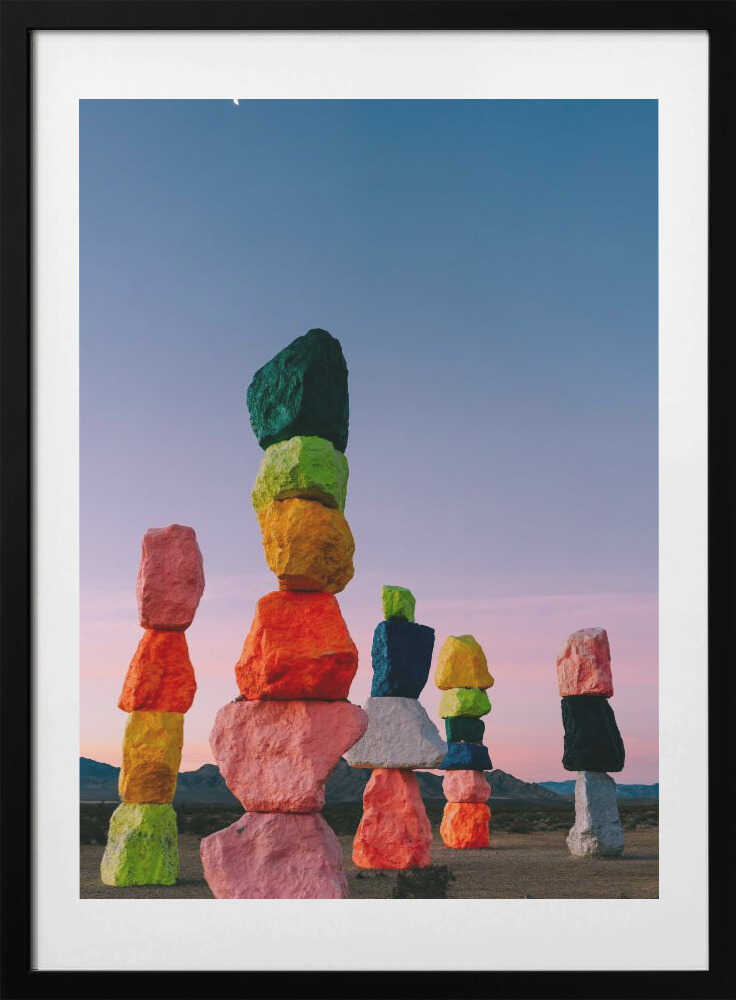 Seven Magic Mountains Moon IV - Art Print by Bethany Young