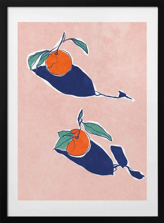Abstract Oranges - Art Print by Raissa Oltmanns