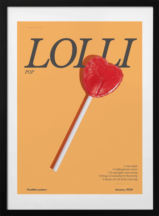 Heart Lollipop - Art Print by Julia Ramiro