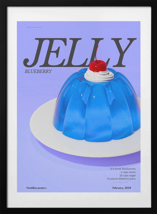 Blue Jelly - Art Print by Julia Ramiro