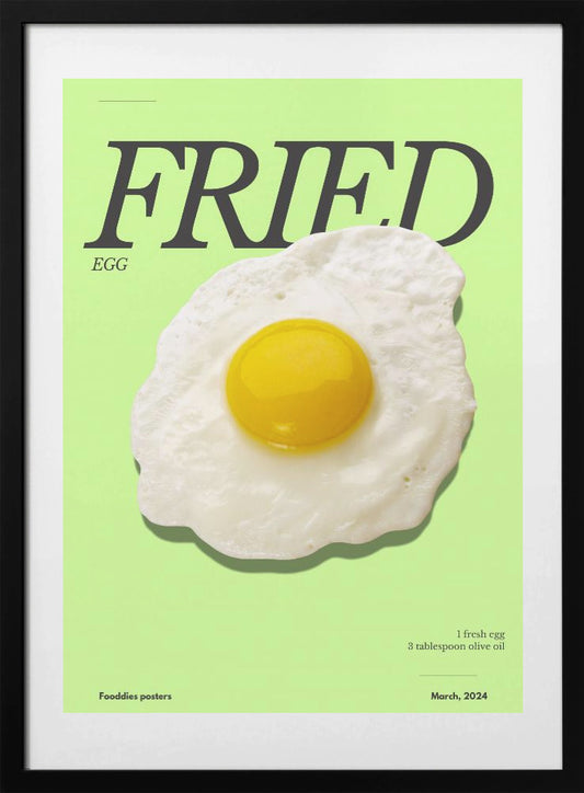 Fried egg - Art Print by Julia Ramiro